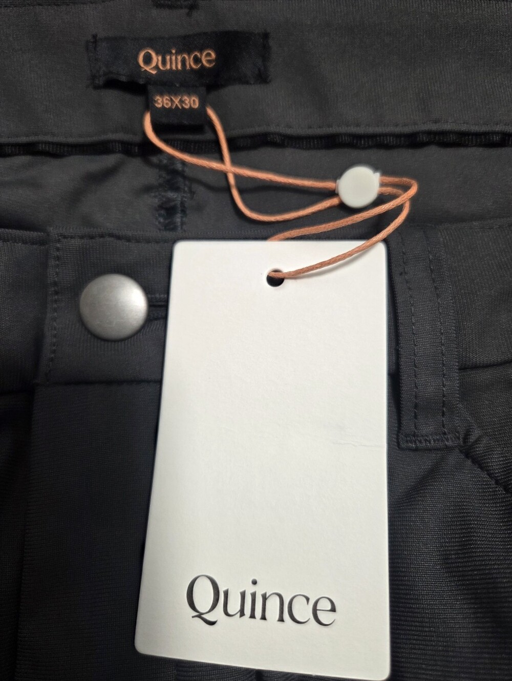 Quince Men's Everyday 5 Pocket Tech Pant Steel Gray Size 36 Inseam 30 NWT - Picture 6 of 8